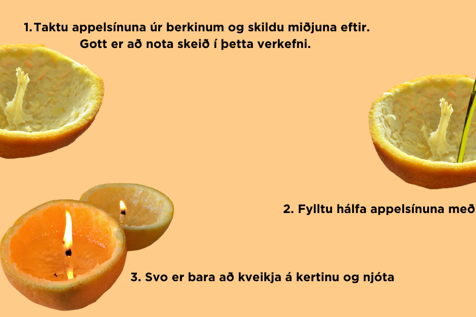 Hvernig búa á til appelsínukerti