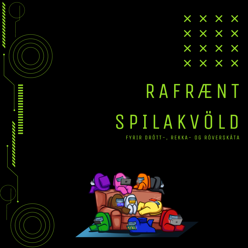 rafrænt spilakvöld viðburður